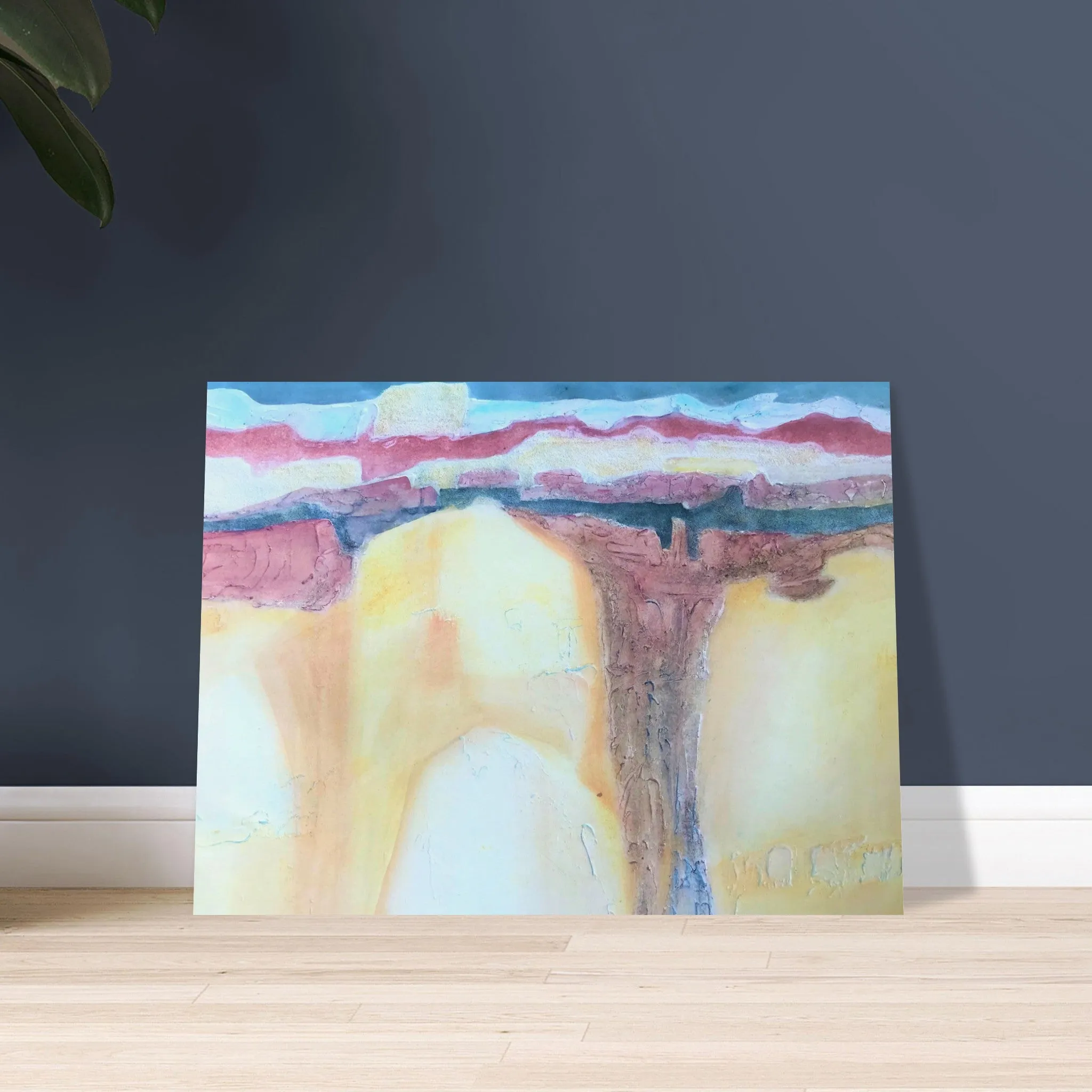 'Southwest Mixed Media' Abstract I 18x24 Museum-Quality Matte Paper Poster | Original Artwork by American Artist Barbara Cleary