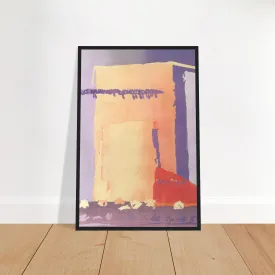 'Spirit of the Southwest' Abstract I 16x24 Wooden Framed Art Print | Original Artwork by American Artist Barbara Cleary