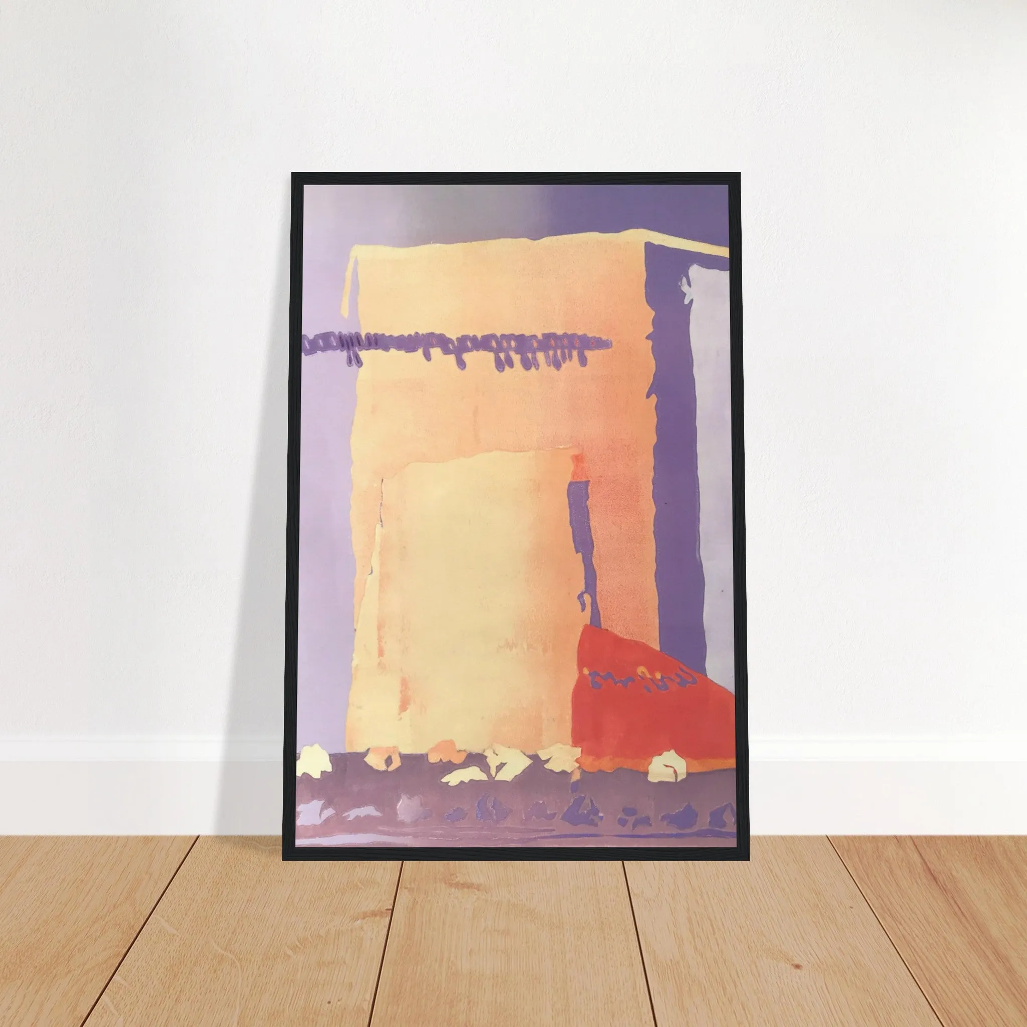 'Spirit of the Southwest' Abstract I 16x24 Wooden Framed Art Print | Original Artwork by American Artist Barbara Cleary