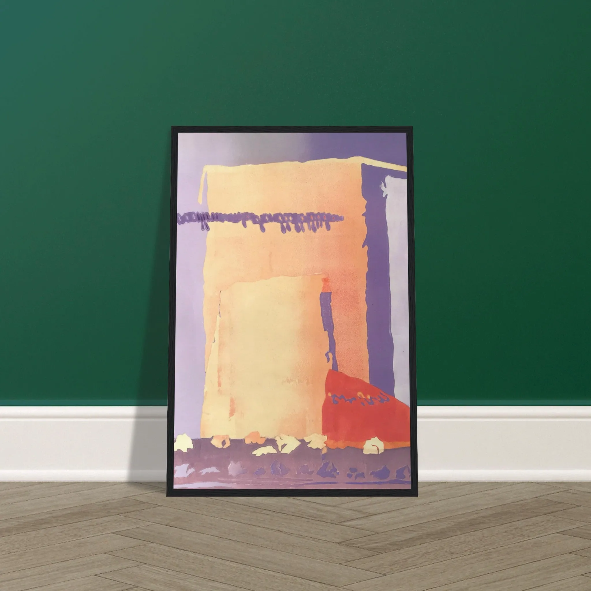 'Spirit of the Southwest' Abstract I 16x24 Wooden Framed Art Print | Original Artwork by American Artist Barbara Cleary