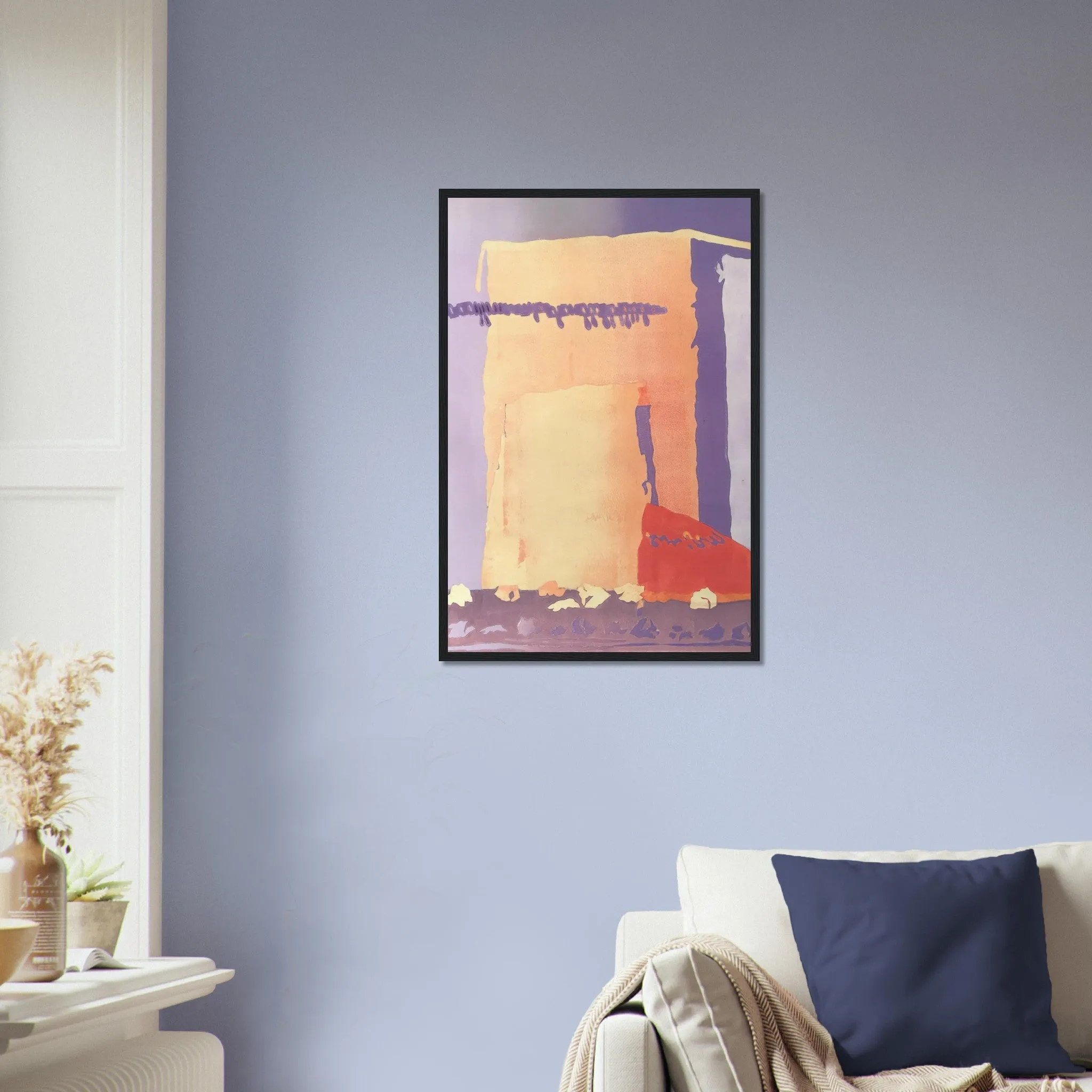 'Spirit of the Southwest' Abstract I 16x24 Wooden Framed Art Print | Original Artwork by American Artist Barbara Cleary