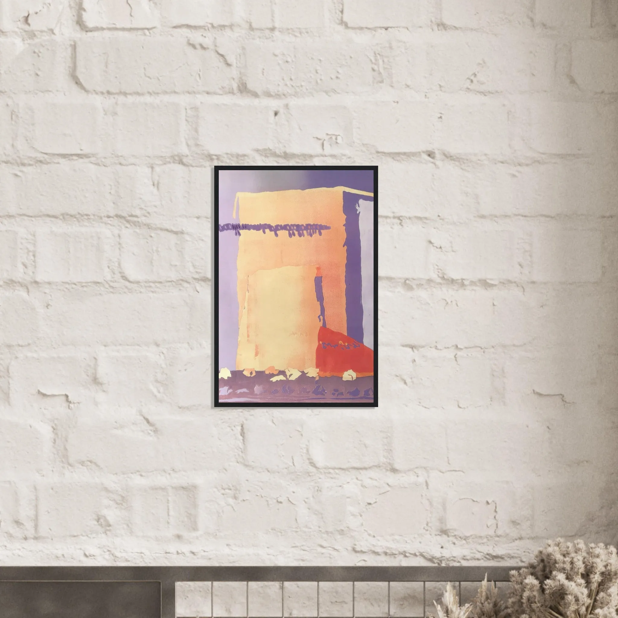 'Spirit of the Southwest' Abstract I 16x24 Wooden Framed Art Print | Original Artwork by American Artist Barbara Cleary