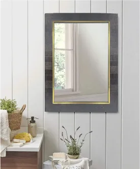 Stuthi Arts Wall Mirror/Makeup Mirror/Bathroom Mirror/Dressing Mirror 4 Size (Rectangular & Framed) Color Code -02-S-A-Brown (31.75 X 46.99 CM)
